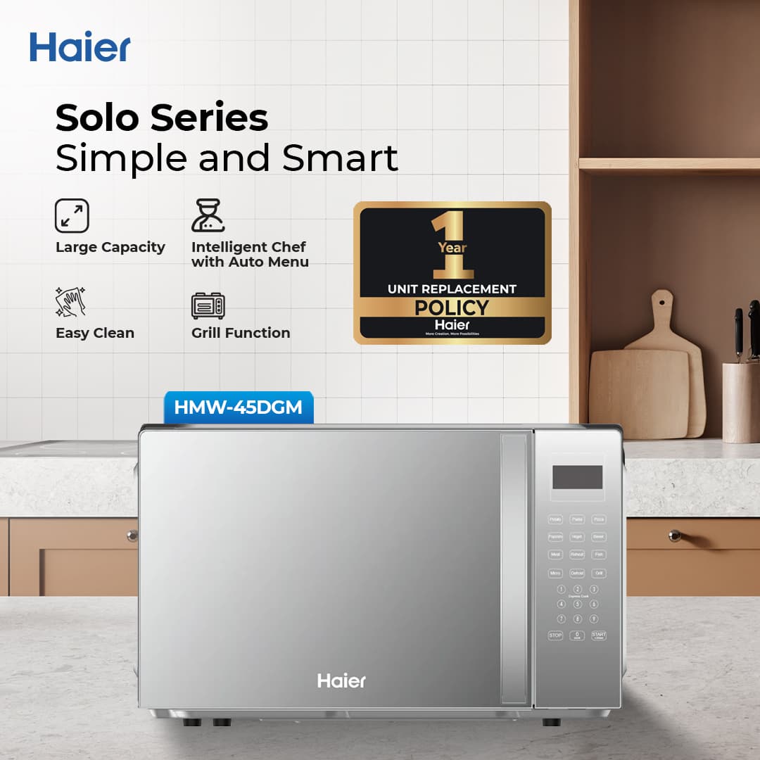 Haier 45L / Grill / HMW-45DGM - Haier Grill Microwave Oven - Brand Warranty