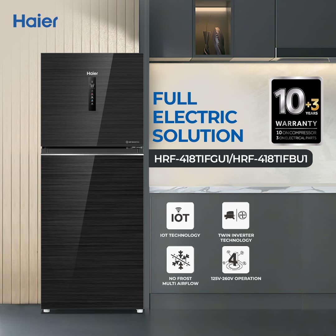 Haier HRF-418TIFGU1/HRF-418TIFBU1 - 14.7 CFT Twin Inverter