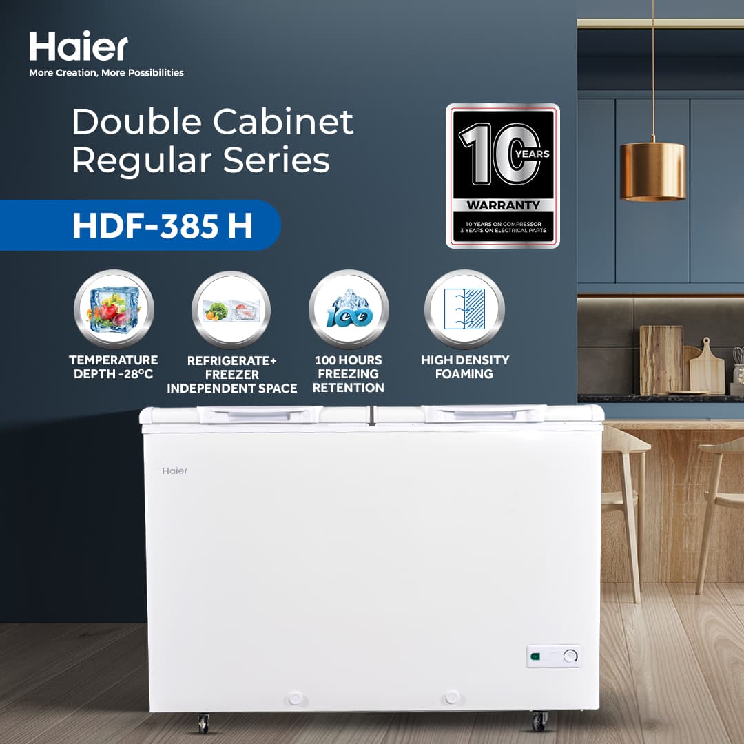 HDF-385 - 13.6 CFT Double Door Deep Freezer