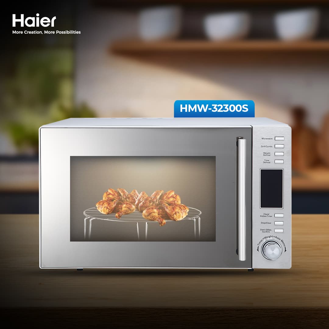 HMW-32300S - Haier 32L Grill Series Microwave Oven thumbnail 2