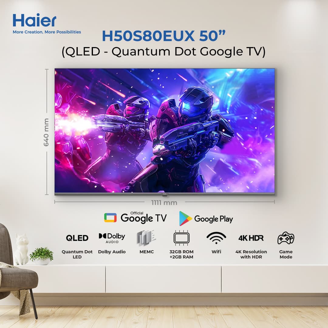 H50S80EUX- 4K QLED Google TV