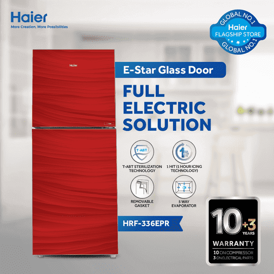 HRF-346 EPR/EPB/EPC/EPG - 12CFT E-Star Glass Door Series Refrigerator