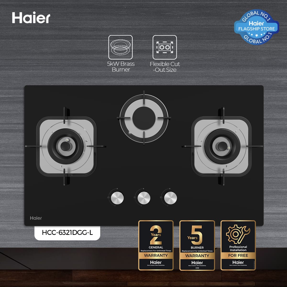 HCC-6321DGG - Kitchen LPG Stove
